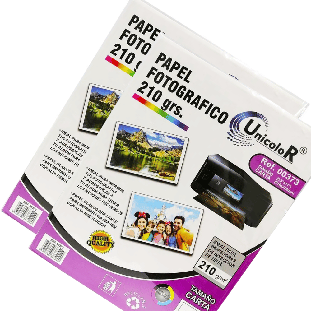 Papel Fotografico Unicolor 210Gr X20