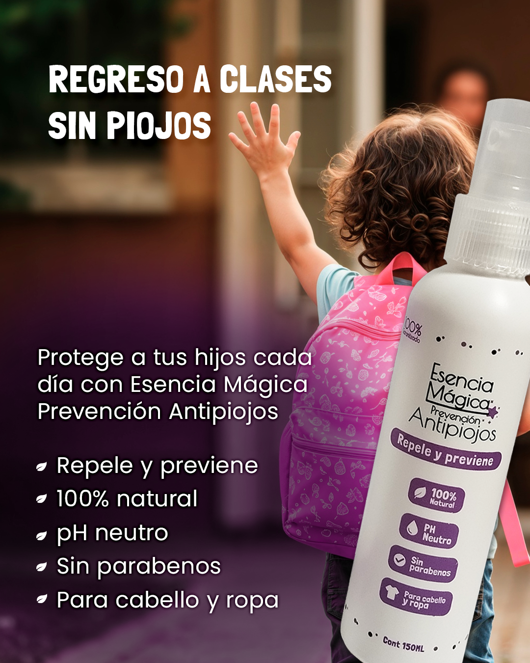 Kit antipiojos + spray repelente